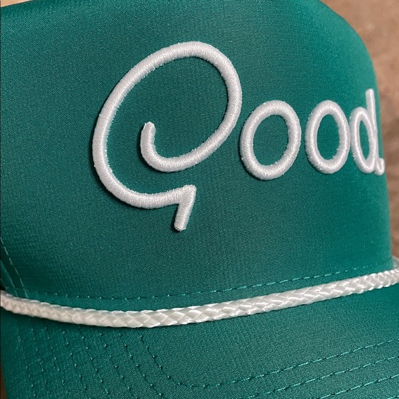 Green Good Script Rope Hat - Picture 2 of 4